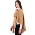 thumbnail image 2 of SAOL Draped Shawl Wraps for Women Lightweight Wool Soft Cape / Poncho / Scarf One Size, 2 of 6