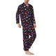thumbnail image 2 of Balery Halloween Pijama para Hombre de Dos Piezas con Manga Larga, Conjunto de Dormir y Descanso Suave con Bolsillos-Large, 2 of 7