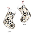 thumbnail image 3 of Yiaed Snake Print Christmas Stockings, Christmas Stockings Hanging Ornaments, Christmas Stockings for Family Christmas Holiday Decorations, 3 of 7