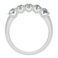 thumbnail image 3 of 1/2 Carat TW Diamond Five Stone Ring Anniversary Band in 10k White Gold (G-H, I1-I2), 3 of 4
