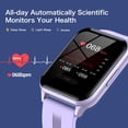 thumbnail image 3 of Smart Watch for Men and Women, 1.69" DIY Watch Face Fitness Tracker, IP68 Waterproof Fitness Watch with Heart Rate and Sleep Monitor, Calorie Step Counter Activity Tracker for Android iOS (Black), 3 of 8