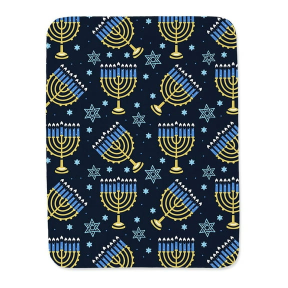 Hanukkah Menorah Blanket -Image by Shutterstock,