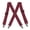 Burgundy, variant on Mens Suspenders 2" Wide Adjustable and Elastic Braces X Shape Work Suspender with Very Strong 4 Swivel Hooks