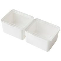 JoyMoreHome Multipurpose Plastic Storage Box with Cover, Large Capacity Flip Cover Desktop Storage Box