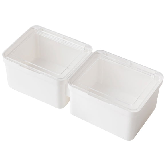 Caja de almacenamiento con cajones | Organizador pequeño con compartimentos abatibles | Almacenamiento de escritorio multifunción para suministros de oficina y papelería | Contenedor transparente de