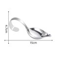 thumbnail image 3 of BUYISI 2Pcs Curved Handle Stainless Steel Sauce Spoon: Precision Pouring For Sauces, 3 of 6