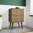 thumbnail image 2 of Manhattan Comfort Liberty 2.0 2 Drawer Nightstand in Brown, 2 of 8