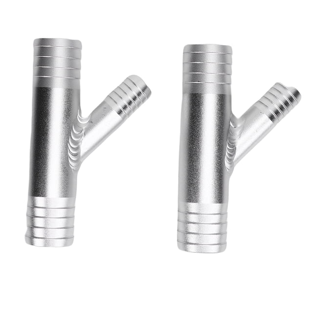 Heater Hose Repair Kit Y Connector, Cab Heater Y Fitting 1 Inch To 5/8in Rugged Aluminum Stable Connection Replacement for for UTV SXS