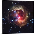 thumbnail image 1 of ARTCANVAS V838 Monocerotis The Bright Red Star Canvas Art Print - Size: 12" x 12" (1.50" Deep), 1 of 9