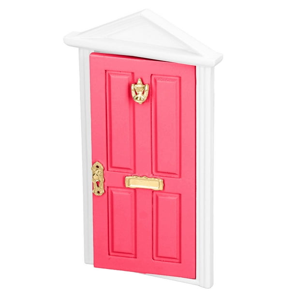 Generic Mini Porte de Maison de Poupée en Bois 1:12, Accessoire de Meubles de Maison de Poupée Durable pour Salle D'étude et Salon 8.6x1.8x18cm