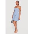 thumbnail image 2 of Women's Open Tie Back Sweetheart Denim Dress, 2 of 3