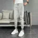 thumbnail image 3 of Pantalones vaqueros para hombre, pantalones harén, pantalones elásticos para hombre, ropa informal elástica, talla XS, tendencia elegante 2024, ropa Y2k 2000, 3 of 5