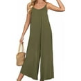 thumbnail image 6 of PRETTYGARDEN Women's Summer One Piece Jumpsuits 2025 Casual Spaghetti Strap Loose Wide Leg Long Pant Rompers With Pockets, 6 of 6