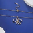 thumbnail image 4 of Ukraine Map Pendant Necklace National Symbols Of Ukraine Stainless Steel Jewelry, 4 of 7
