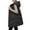 Black, variant on IMENGL Fall winter hooded zipper pocket loose sleeveless thickened coat vest, Black XL, Size M-3XL