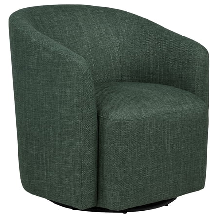 Mossbrook Fabric Upholstered Swivel Accent Chair Green