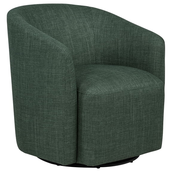 Mossbrook Fabric Upholstered Swivel Accent Chair Green
