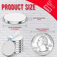 thumbnail image 3 of FINDMAG Disc Magnets with Double-Sided Adhesive, Magnets for DIY, Scientific, Cabinets, Whiteboard, 1.26'' D x 1/8'' H - Pack of 8, 3 of 4