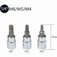 thumbnail image 5 of 10pc M4 - M18 Torx Spline Bit Socket Set - Triple Square Socket Set with Storage Case, 5 of 5