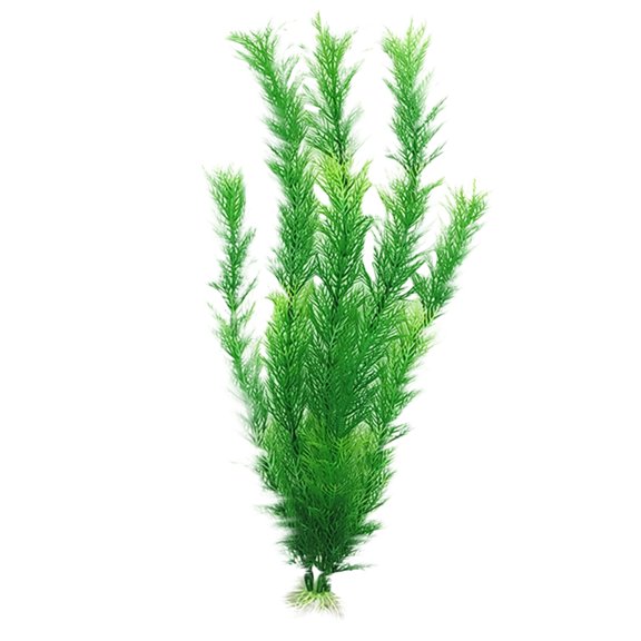 BKBP 11-Inch Aquarium Plastic Plants with Ceramic Base, Colorful Fish Tank Decor Set for Aquatic Environment Enhancement, Artificial Underwater Flora for Tank Landscaping