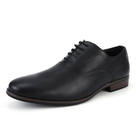 

KOJOOIN Mens Dress Shoes Men s Oxford Shoes Leather Stylish Lace-up Wingtip Business Casual Formal Derby Shoe