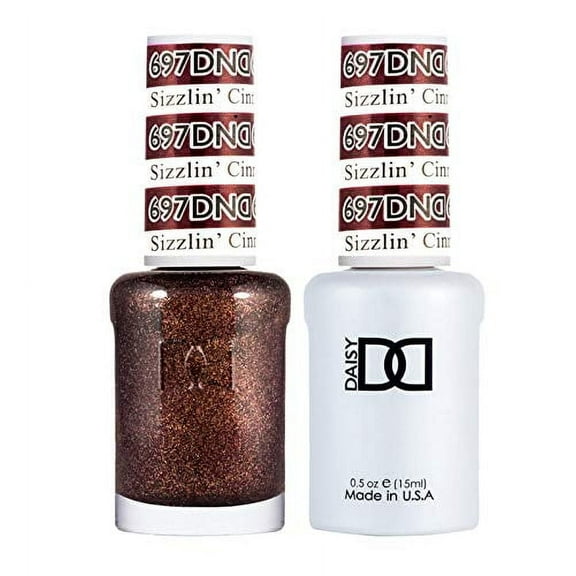 DND 697 Sizzlin Cinnamon Gel & Matching Polish Set - DND Gel & Lacquer