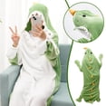 thumbnail image 2 of Lttoisl® Wearable Dinosaur Blanket, Blanket Hoodie Adult & Kid, Animal Sleeping Bags for Kids Adult, Cute Appearance with Spikes & Tail, for Parties, Camping, Sleepovers I8H3, 2 of 7