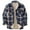 Dark Blue, variant on cllios Sherpa Lined Jacket Men Big and Tall Plaid Outerwear Streetwear Button Down Shirt Jacket Regular Fit Long Sleeve Coat Jacket