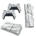 thumbnail image 5 of Marble Texture PS5/PS5 Pro/PS5 Slim Digital Disc Skin Sticker For Console And Controller Skins, 5 of 7