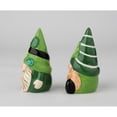 thumbnail image 5 of Ceramic Irish Gnomes Salt and Pepper Shakers 3.875In, 5 of 5