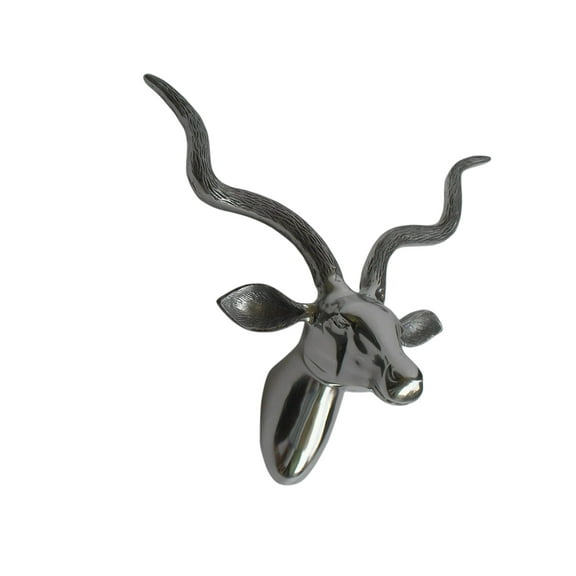 Metal Wall Mounted Deer Head Stag Head Decorative Wall Sculpture Statue Figurine Home Decoration Faux Taxidermy Indaiaart12