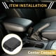 thumbnail image 2 of Cubierta de reposabrazos Unique Bargains para Chevrolet de cuero de microfibra con fibra de carbono en el medio negra, 2 of 6