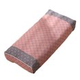 thumbnail image 1 of Almohada Zulema textura suave Cuadrícula rosa y gris, 1 of 8
