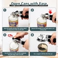 thumbnail image 2 of Manual Can Opener Heavy Duty Smooth Edge, Stainless Steel Safety Side Cut Hand Can Opener with Large Knob Bottle Opener, 2 of 10