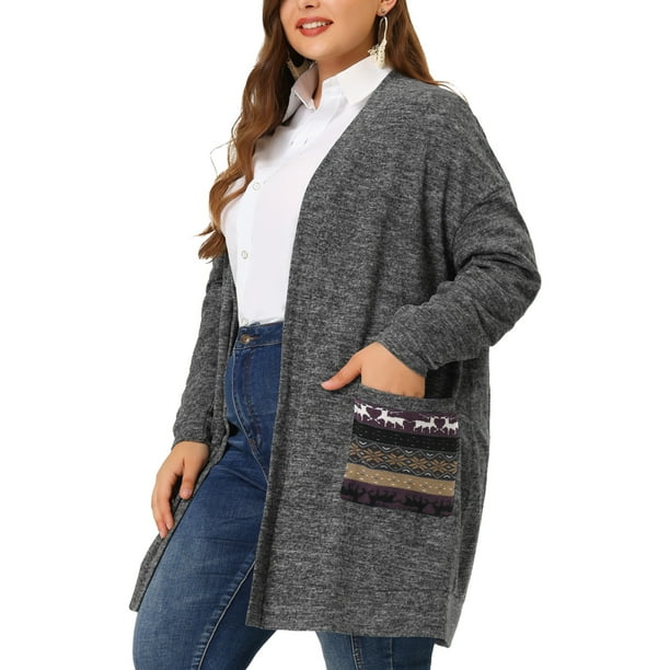 Pocket hotsell open cardigan