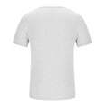 thumbnail image 7 of ITSAME Men's Short Sleeve Tee, High Elastic Quick Drying Deep V Neck Summer 2025 Casual Gym T-Shirt White 3XL, 7 of 7