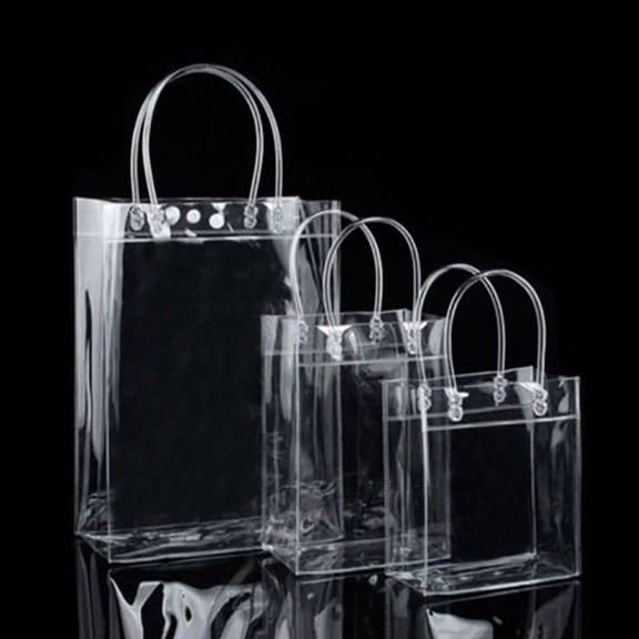 Hevirgo Clear Tote Bags Friendly Purse Shoulder Handbag PVC Transparent Plastic Pouch,Specification One