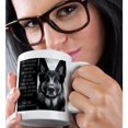 thumbnail image 2 of 3drose, German Shepherd Dog Poem with Black and White Photograph of a Shepherd, 15oz Mug, 2 of 6