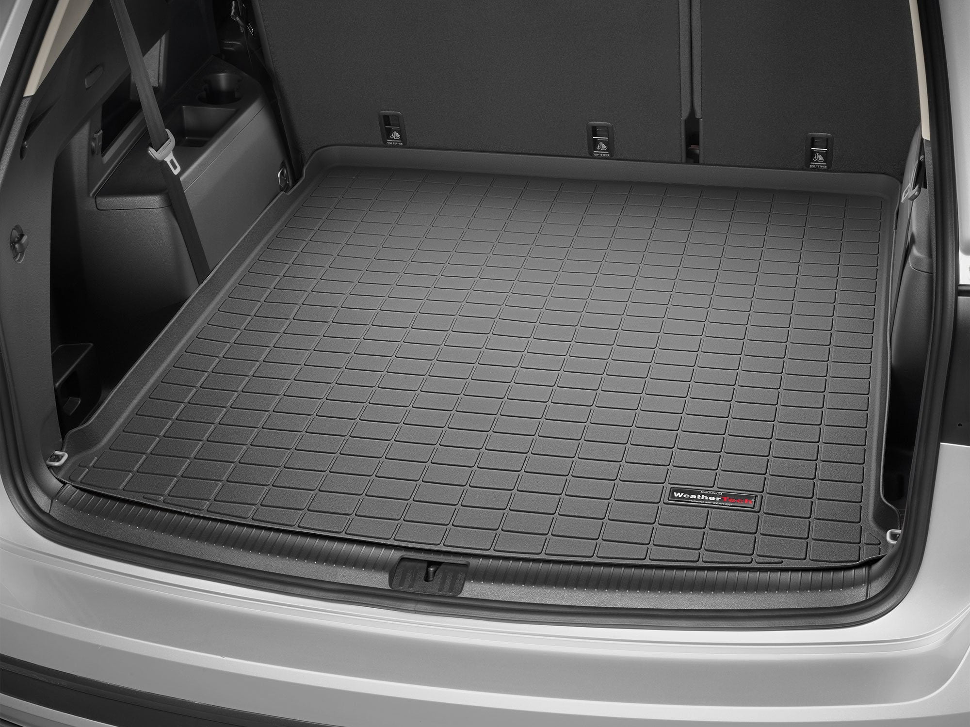 WeatherTech Cargo Trunk Liner compatible with 2018-2026 VW Atlas - Behind 2nd Row, Black