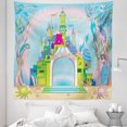thumbnail image 1 of Colorful Tapestry, Rainbow Toned Castle in the Ocean with Mermaid and Fishes Colorful Composition, Fabric Wall Hanging Decor for Bedroom Living Room Dorm, 5 Sizes, Multicolor, by Ambesonne, 1 of 1