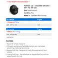 thumbnail image 2 of Fuel Tank Cap - Compatible with 2012 - 2019 Fiat 500 GAS 2013 2014 2015 2016 2017 2018, 2 of 2