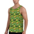 thumbnail image 2 of Goofa traditional Irish colours Pattern Men's Workout Tank Top Slim-Fit Tank Quick Dry Fit Muscle Tank Top Beach Tank Top Bodybuilding Sleeveless T Shirt-Large, 2 of 7