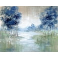 thumbnail image 2 of Nan 18x15 Gold Ornate Wood Framed with Double Matting Museum Art Print Titled - Birch River, 2 of 4