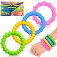 thumbnail image 1 of Pulsera de goma Sensory Fidget Toys con forma de pez pequeño, paquete de 4 unidades para niños, 1 of 6