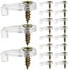 thumbnail image 1 of Clips de retención de vidrio de 50 pcs espejo de la puerta del gabinete de la puerta del gabinete con tornillos, 1 of 6