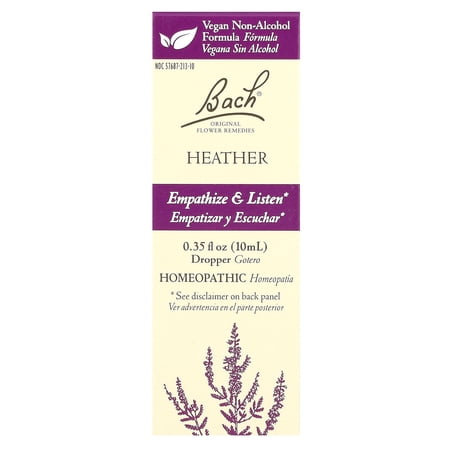 Bach Original Flower Remedies, Heather, 0.35 fl oz (10 ml)