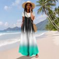 thumbnail image 6 of Women's Summer Ombre Gradient Jumpsuit, Casual Wide Leg Bib Overalls with Pockets, Loose Fit Sleeveless Boho Rompers Long Pants, 6 of 7
