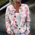 thumbnail image 2 of Kaondbfi Women's Cardigan, Autumn and Winter Knitted Button Cardigan Casual Coat Top Winter Clothing for Women, 2 of 5