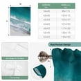 thumbnail image 6 of Dark Teal Beach Balloon Curtains for Windows, Bedroom Curtains 54 Inch Length, Summer Sea Waves Coastal Nautical Tie Up Curtains Panels Thermal Insulated Bathroom Curtains Window 42"x54", 6 of 8