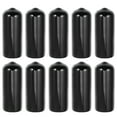 thumbnail image 1 of 10Pcs Rubber Billiard Cue Tips Pool Cue Protector Anti-slide Cue Head Covers (Black), 1 of 8